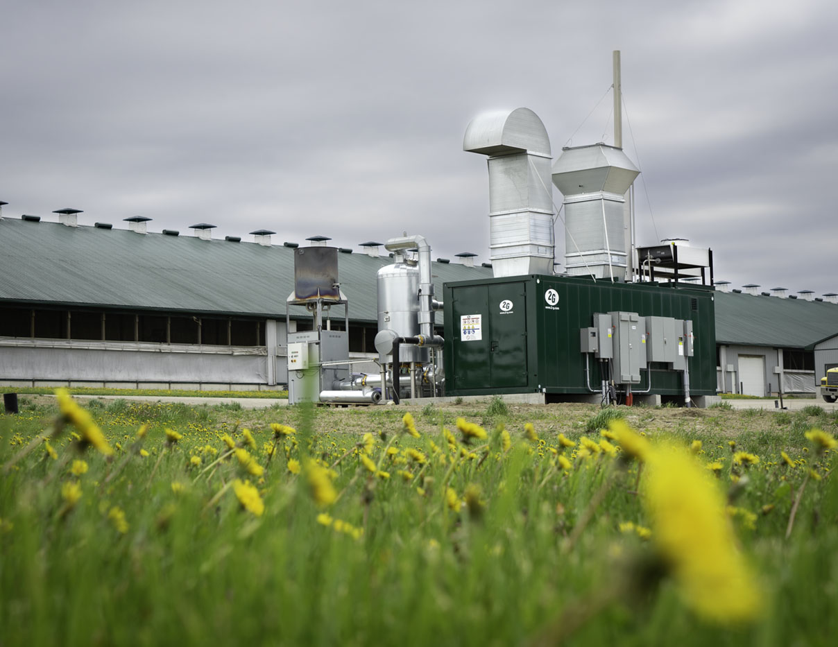 Biogas cogeneration units increase the efficiency of biomethane production 